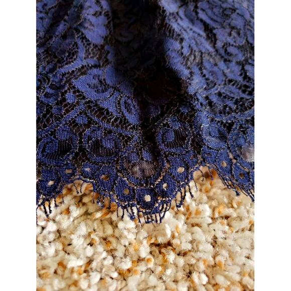 J.CREW Navy Black Lace Skirt, Size 12 - Picture 4 of 9